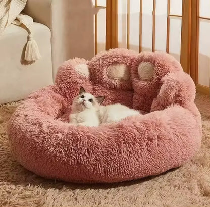 Classic Luxury Soft Fiber Dog Bed Removable & Washable for All Seasons Warm & Comfortable for Small to Large Dogs and Cats