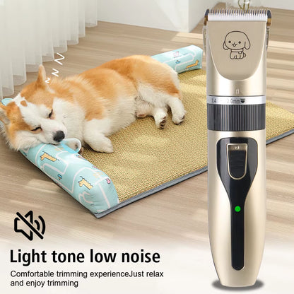 Pet Supplies Pet Hair Clipper Electric Scissors Haircut Trimmer Shaver Set for Rabbit Dog Cat Puppy Grooming Clipper Cutter