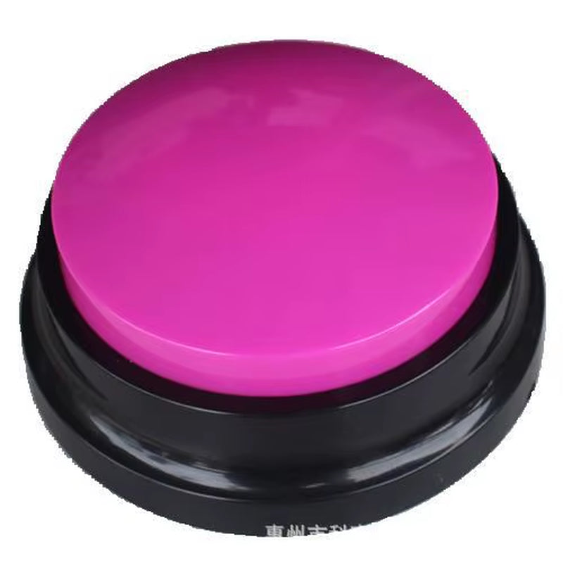 Voice Recording Button, Dog Buttons for Communication Pet Training Buzzer, 30 Second Record & Playback Recordable Buttons