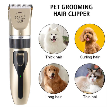 Pet Supplies Pet Hair Clipper Electric Scissors Haircut Trimmer Shaver Set for Rabbit Dog Cat Puppy Grooming Clipper Cutter
