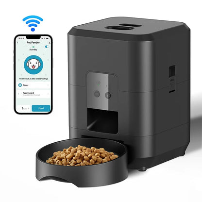 2L Automatic Cat Feeder with Camera Video with Night Vision 2.4G Wifi Automatic Pet Feeder Smart Dog Feeder Cat Food Dispenser
