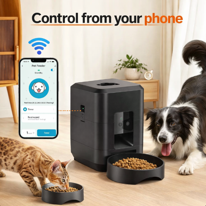 Automatic Pet Feeder (2L Capacity, Smart Control Camera)