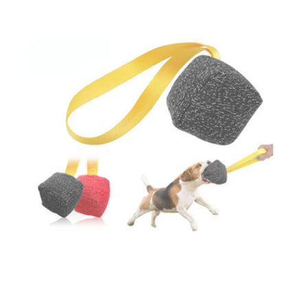 Factory Dogs Bite Tugs Pillow Training Nylon Rope Handle Tug Toy Indestructible Nylon Dog Toy Pet Chewing Ball Toy