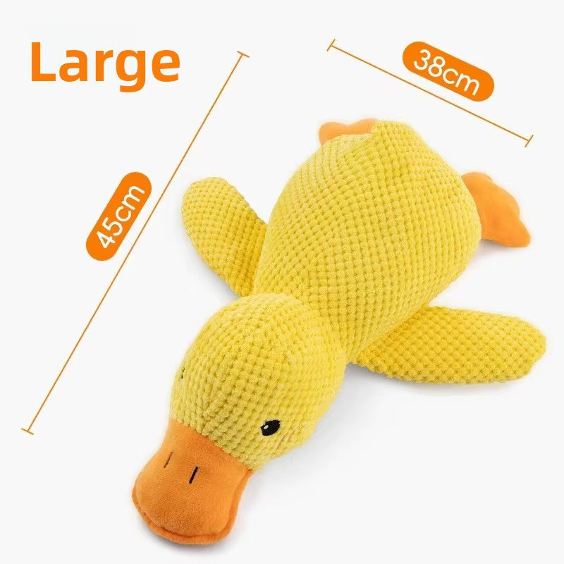 Dog Toy Stomping Duck Bite Resistant Grinding Teeth Cleaning Large Dog Interactive Entertainment Puppy Boredom Pet Plush Toy