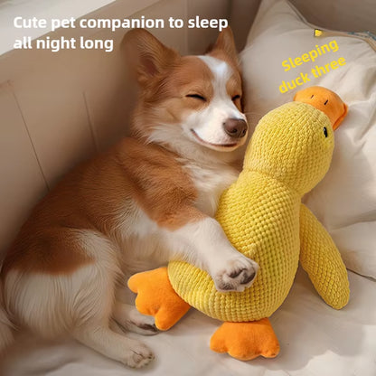 Dog Toy Stomping Duck Bite Resistant Grinding Teeth Cleaning Large Dog Interactive Entertainment Puppy Boredom Pet Plush Toy