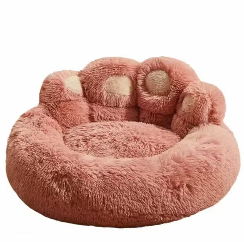 Classic Luxury Soft Fiber Dog Bed Removable & Washable for All Seasons Warm & Comfortable for Small to Large Dogs and Cats