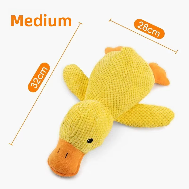 Dog Toy Stomping Duck Bite Resistant Grinding Teeth Cleaning Large Dog Interactive Entertainment Puppy Boredom Pet Plush Toy