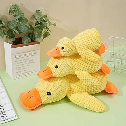 Dog Toy Stomping Duck Bite Resistant Grinding Teeth Cleaning Large Dog Interactive Entertainment Puppy Boredom Pet Plush Toy